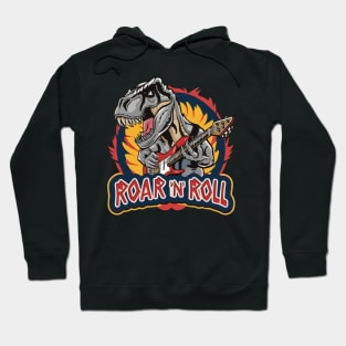 Roar N Roll: T-Rex Takes the Stage Hoodie